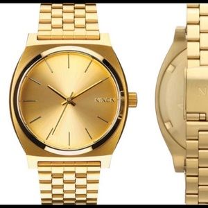 Nixon The Time Teller Gold Plated Watch